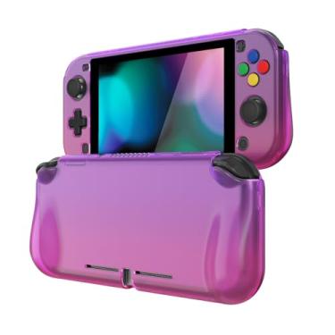 Imagem de playvital Capa Protetora Zealprotect Para Nintendo Switch Lite, Rígida Ergonômica, Durável E Confortável, Antirriscos, Com Protetor De Tela Tampas Botões, Transparente, Roxo, Rosa, Vermelho