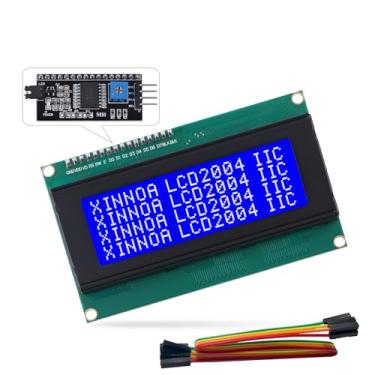Imagem de huyouming Módulo De Display Lcd 2004 Com Adaptador Interface Serial Iic I2C, Tela Luz Fundo Azul Lcm, Controlador St7066U 20X4 Para Arduino, Raspberry Pi, Tinkerboard, Nano Banana Stm32, Projeto Diy