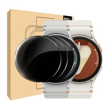 Imagem de NECARSIN Pacote com 3 películas de privacidade projetadas para Samsung Galaxy Watch 7/6/5/4 de 40 mm, vidro temperado de dureza 9H, antiarranhões, sem bolhas