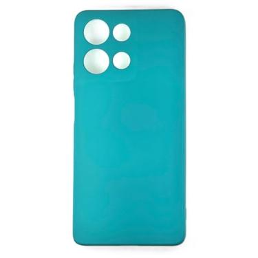 Imagem de Compativel com Moto G56 - Capa Capinha Case Silicone Macia Aveludada Forro Interno Premium Verde Água