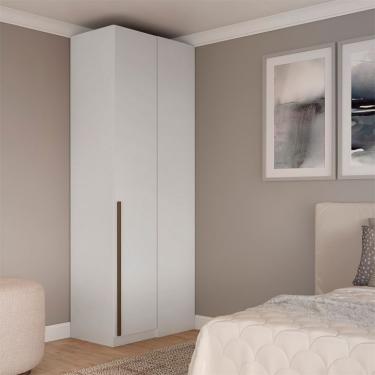 Imagem de Guarda-Roupa Modulado de Canto Altezza Trend 1 Porta Branco 101 cm