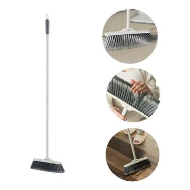 Imagem de Vassoura Com Cabo Aço Flow Cerdas Macias Piso Interno Casa