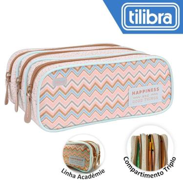 Imagem de Estojo Triplo Tilibra Académie Sunshine - 11x9x21cm