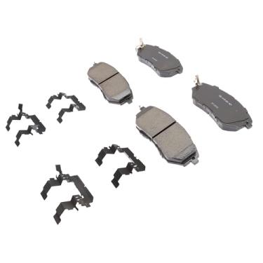 Imagem de ACDelco Kit de pastilhas de freio a disco frontal de cerâmica profissional 17D1078CHF1 com clipes