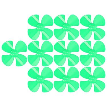 Imagem de AUNMAS Hélice Leve 40 Mm 4 Folhas para Carro de Brinquedo, Embalagem Com 10 Hélice Durável de Barco de Plástico (Verde)