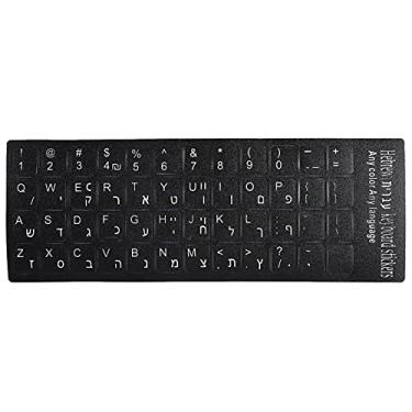 Imagem de Cryfokt Decalque da Placa Chave do Idioma, Adesivo de Teclado à Prova d'água para Laptop de 10 a 17 Polegadas para Notebook para Desktop