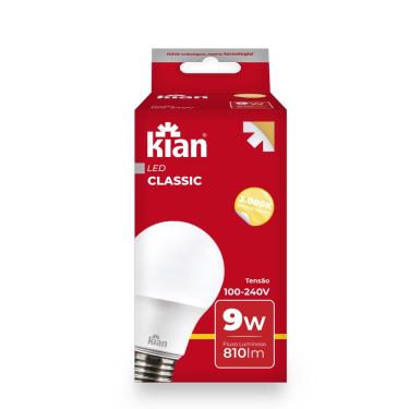 Imagem de Lâmpada LED 9W 3000K Amarela Bivolt Kian