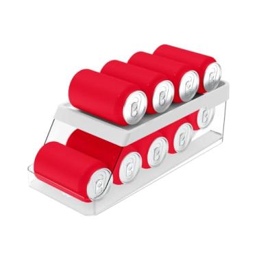 Imagem de Organizador Porta Latas Multiuso Automático Cerveja Refrigerante Geladeira Armário