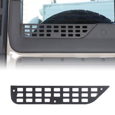 Imagem de Bekantogy Rack de cerca de armazenamento de painel Molle para janela traseira compatível com INEOS Grenadier 2022-2025 alumínio traseiro porta-malas de carga lateral painel modular prateleiras de