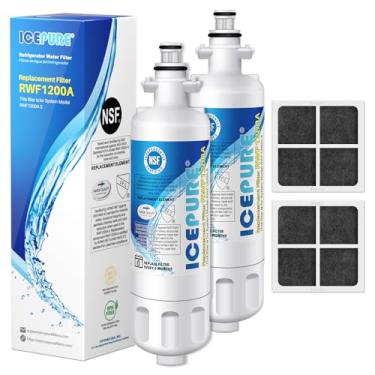 Imagem de ICEPURE 46-9690 Substituição para LG LT700P ADQ36006101, Kenmore Elite 46 9690, LFXC24726S, 469690, ADQ36006102 LMXS27626S LFXS30766S Filtro de água da geladeira e LT120F ter,2Combo