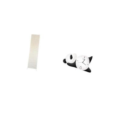 Imagem de Fenteer Decoração para Sala de Estar com Abajur de Chão em Formato de Panda E Relógio de Parede Moderno, Prático E