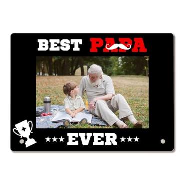 Imagem de Porta-retrato de vovô, melhores molduras de fotos de papai para avô, dia dos avós, presentes de aniversário de Natal para netos, moldura acrílica 10 x 15 cm, 07