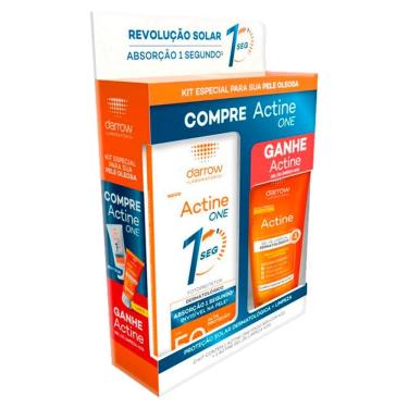 Imagem de Kit Protetor Solar Facial Actine One FPS 50 Sem Cor 40g e Ganhe Actine Gel de Limpeza 40g