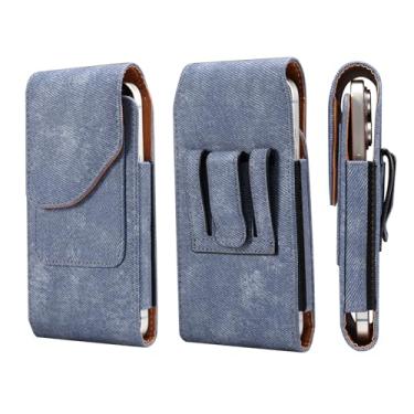 Imagem de Capa de coldre vertical para celular cowboy capa magnética para Google Pixel 9 Pro XL iPhone 16 Pro Max Samsung Galaxy A06 A05 A16 Moto G Play 2024 Moto G 5G 2025 (azul, GG)