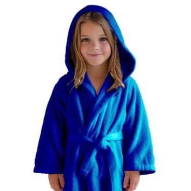 Imagem de Roupão Juvenil Feminino Com Capuz De Microfibra Saída De banho Macio I