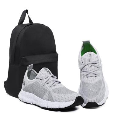 Imagem de Combo Tênis Masculino Esportivo Com Mochila Perfeito para Caminhar, Treinar e Usar no Dia a Dia-Masculino