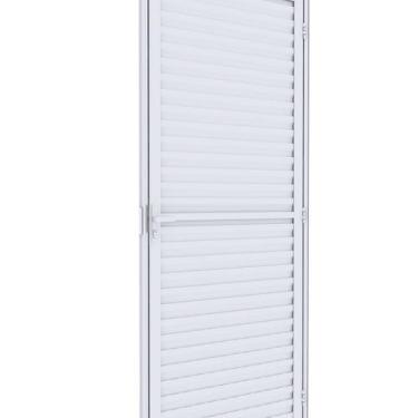Imagem de Porta de Alumínio de Giro Laminada Ventilada 215x95cm Lucasa Ideale Ab