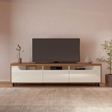 Imagem de Rack para Tv 75 Polegadas 200cm Mercury Cinamomo/Off White