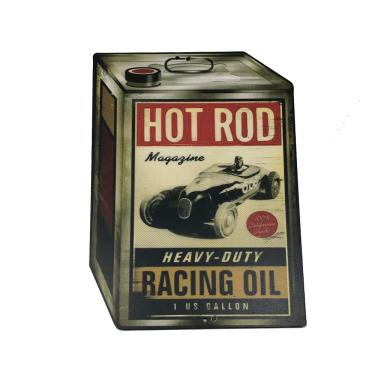 Imagem de Placa Decorativa MDF Lata Quadrada 40x30Cm Hot Rod Preta