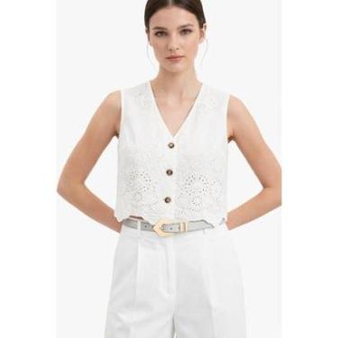 Imagem de Cinto Fivela Geométrica D Bell Outelet Fashion Gelo-Feminino