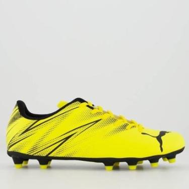 Imagem de Chuteira Puma Attacanto FG/AG BDP II Campo Amarela-Masculino