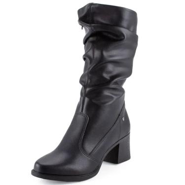 Imagem de Bota Feminina Salto Médio Moderna Conforto Chic Mississipi