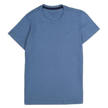Imagem de Camiseta Básica Infantil Menino Azul Inverno Ogochi-Masculino