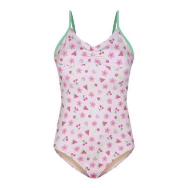 Imagem de Maiô Alcinhas Selene Beachwear 30113.001 Infantil Estampado UV 50+ Pol