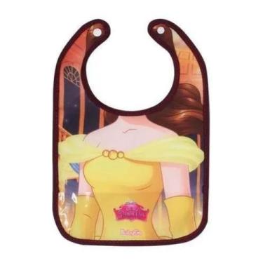 Imagem de Babador Disney Baby Bela Com Botão Baby Go 03341 - Dermiwil