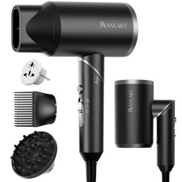 Imagem de Secador de Cabelo ANNLARY 1800W Bivolt Dobrável para Viagem, Bivolt