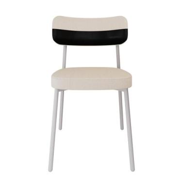 Imagem de Cadeira Alloa Fixa com 4 Pés 50 x 44,7 x 83,8 cm com 1 Unidade Branco/