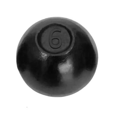Imagem de Bola de Arremesso Ferro Fundido Treinamento Funcional 6Kg - ANILHAS FI