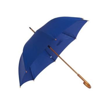 Imagem de Guarda Chuva Voyagem Bengala Cabo Madeira Resistente Tamanho Família G