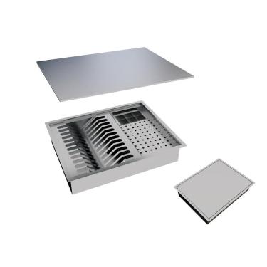 Imagem de Calha Úmida Canal Organizador Equipado Escorredor Embutido