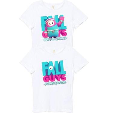 Imagem de Camiseta Infantil Game Fall Guys Kit Com 2 Peças - Eb