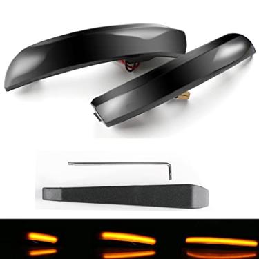 Imagem de Kamouse Conjunto de lâmpadas laterais de luz de seta de LED âmbar sequencial para Ford 2012-2018 Focus ST、SE、RS Titanium, 2013-2019 Kuga Escape, 2015-2018 C-Max