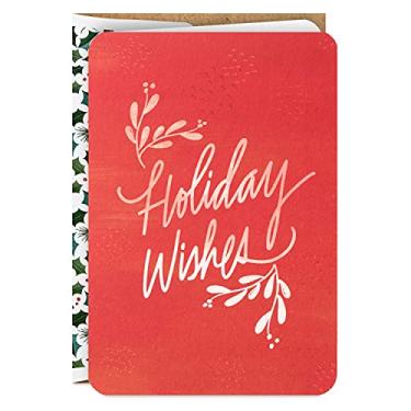 Imagem de Hallmark Cartões de Natal em caixa, desejos de férias (16 cartões e 17 envelopes)