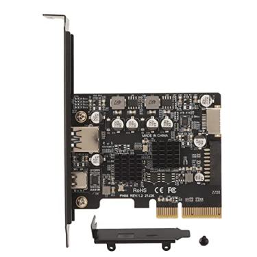 Imagem de Placa PCIe para USB 3.2 Gen 2, Placa de Expansão PCI Express de 10 Gbps Com Portas USB Tipo A, Tipo C E Frontal Tipo E, Placa USB Tipo C PCI Express para Computador Desktop