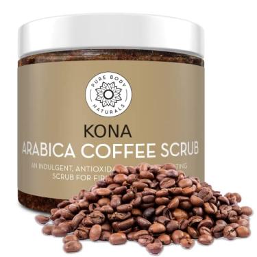 Imagem de Arabica Coffee Body Scrub Exfoliator - Loaded with Caffeine for Cellulite and Stretch Marks | Exfoliating Skin on Face, Hand, Foot, Butt - Coffee Scrub for Women by Pure Body Naturals, 12 Ounce