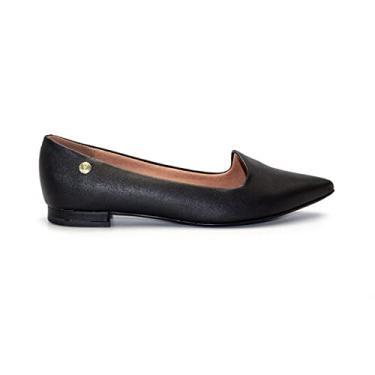 Imagem de Sapatilha Vizzano Feminina Salto Baixo Bico Fino Pelica Preto 01-1206.261.7286.15745 37