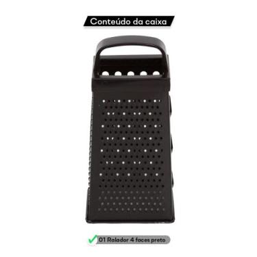 Imagem de Ralador Inox 4 Faces Fatiador Legumes Queijos Verduras - Quality House