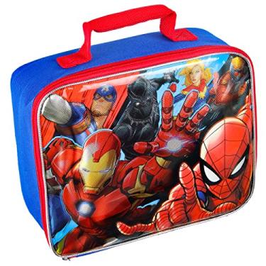 Imagem de Lancheira térmica Marvel Comics Vingadores Homem Aranha Homem de Ferro Super-Heróis
