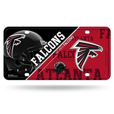 Imagem de Rico Industries Placa de licença NFL Atlanta Falcons unissex Atlanta Falcons Metalatlanta Falcons placa de licença Metalatlanta Falcons, cor do time, tamanho único
