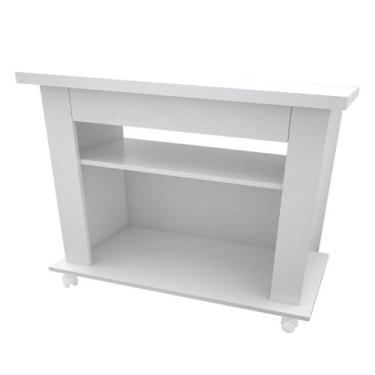 Imagem de Rack para TV de até 32" 90 cm Branco Lilies Móveis - MOVESINOS