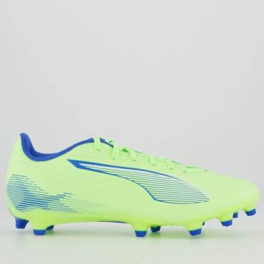 Imagem de Chuteira Puma Ultra 5 Play FG/AG Campo Verde e Branca, 41