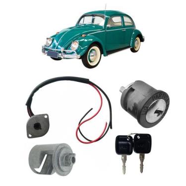 Imagem de Kit Cilindro Ignição Chave Comutador Excêntrico Fusca 59/ 76 - Superce