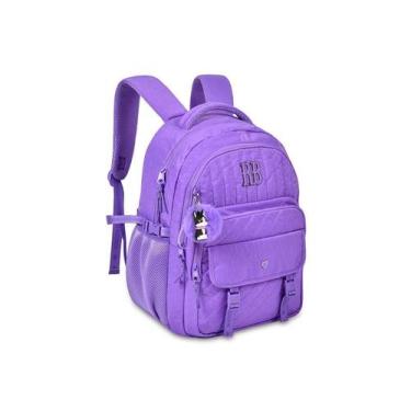 Imagem de Mochila De Costas Rebecca Bonbon Crinkle Matelassê RB24516, Lilás