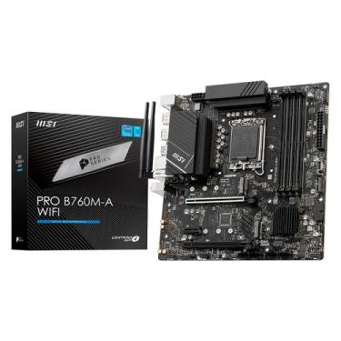 Imagem de Placa Mãe MSI B760M-A Pro Wi-Fi DDR5 Socket LGA 1700 Chipset, preto