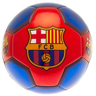 Imagem de Bola de futebol com assinatura FC Barcelona, Azul/vermelho, 5