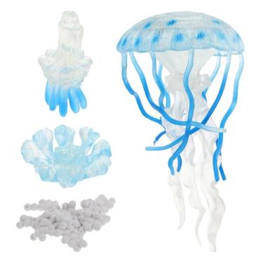 Imagem de Toyvian Habilidades Cognitivas Infantis 4 Peças Modelos Interativos De Crescimento De Água- Brinquedo De Decoração De Oceano Silicone Aquário Decoração Peças Educacionais Aquário